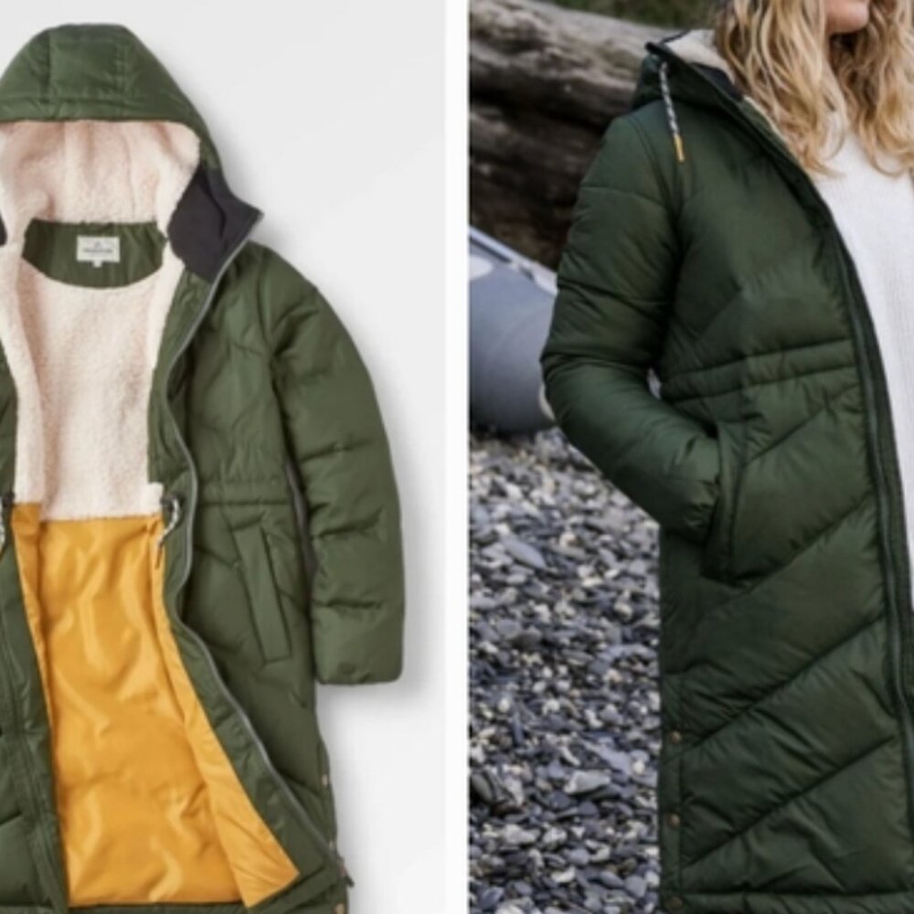 Passenger The Kinsey 2.0 Longline Insulator Parka In Fir Tree Green Sz XL NEW